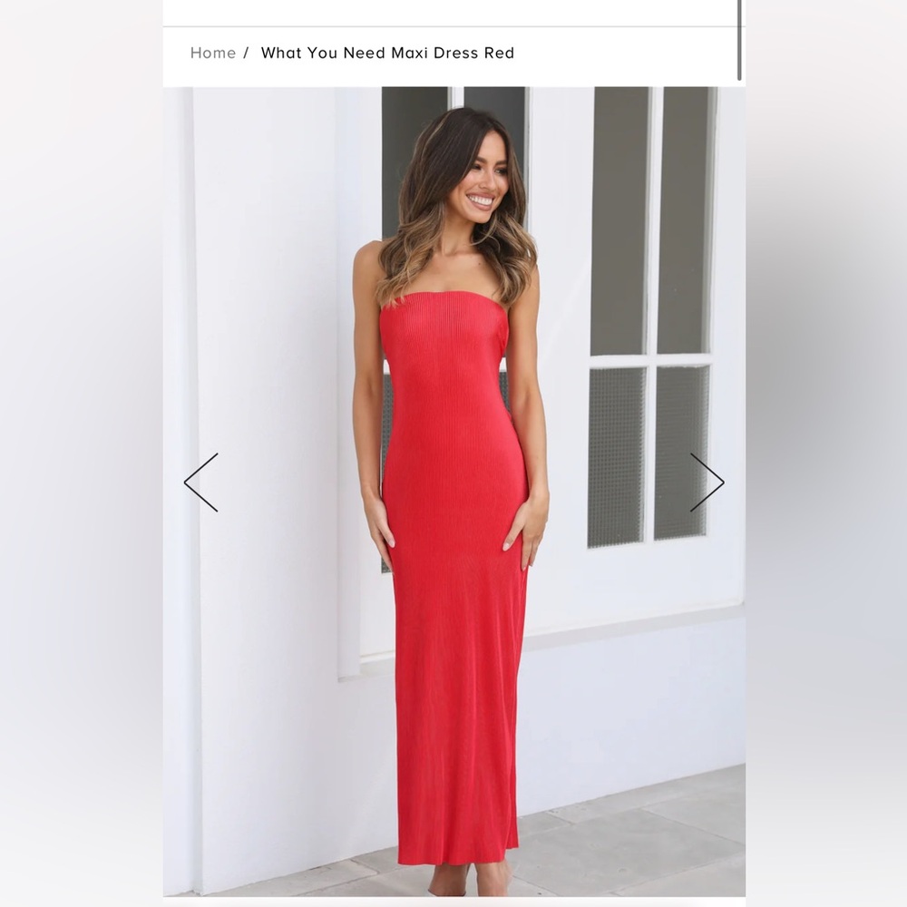 Red Maxi Dress SOLD